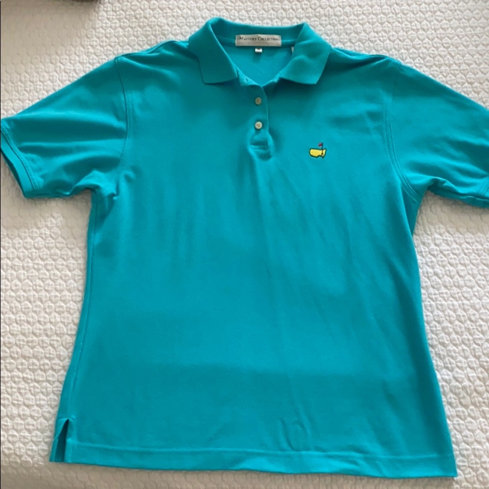 Masters teal polo shirt